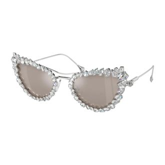 Swarovski Sunglasses, female, Gray, Size: 56 MM Sunglasses