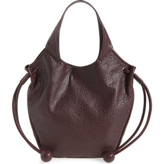 Marni Small Trunkaroo Leather Tote in Cherry at Nordstrom