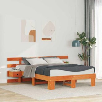 vidaXL Estructura De Cama Con Caj&oacute;n Marr&oacute;n Vidaxl