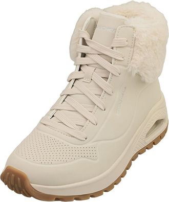 Skechers Womens UNO Rugged Fall AIR Ankle Boot, White, 4 UK
