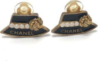 Chanel gold gold Plating Clip Earrings (Pre-Owned)