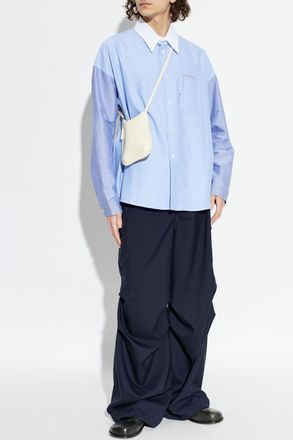 Marni Oversize Shirt, Mens, Blue