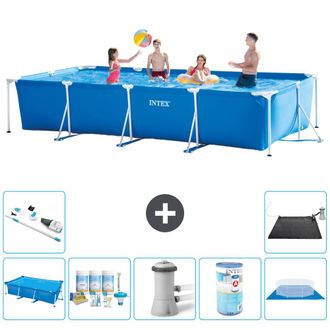 Intex Piscina Con Estructura Rectangular - 450x220x84 Cm - 7-piezas S30317