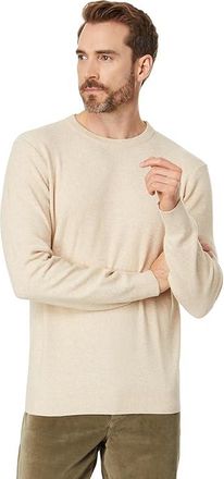 Faherty Jackson Crew Sweater Mens Clothing Seapoint Sand Heather : 2XL, Cotton/Nylon/Polyester