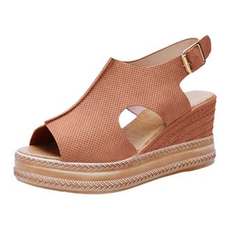 Generic Womens Slide Wedge Sandal Comfortable Platform Walking Sandals With Memory Foam Open Toe Lightweight Breathable For Summer Travel Casual Beach Outdoor