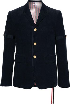 Thom Browne Blazer a coste monopetto - Blu
