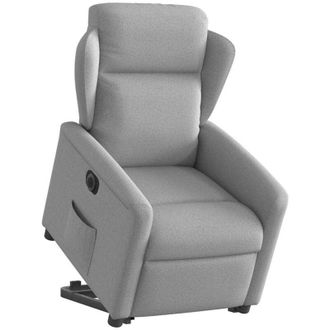 vidaXL Vidaxl - Sill&oacute;n El&eacute;ctrico Reclinable Elevable De Tela Gris Nube