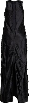 Haikure Womens Long Dress Toto Cotton Satin Black
