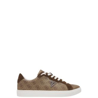 Guess Sneakers, male, Brown, 9 UK, Todi Leather-Blend Sneaker