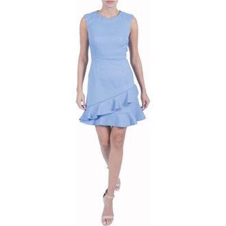 Julia Jordan Double Flounce Sleeveless Dress in Blue Bell at Nordstrom Rack, Size 10