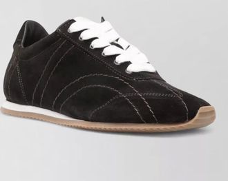 Toteme suede low-top sneakers