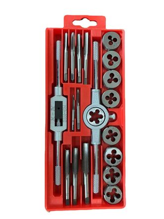 OEM Set Di Maschi E Filiere Metriche 20 Pezzi M3-m12 Kit Maschi Per Flauto In Acciaio Filiere Per Filettare Estrattori Di Viti