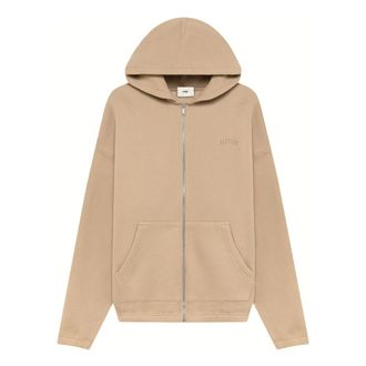 Autry Hoodies & sweatvesten, Heren, Beige, XS, Katoen, Zip Sweatshirt