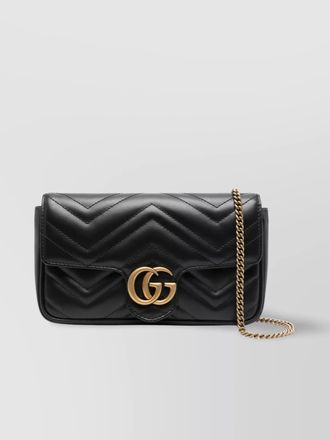 Gucci gg marmont mini leather shoulder bag