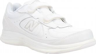 New Balance Mens Mw577 Hook And Loop Walking Shoe In White