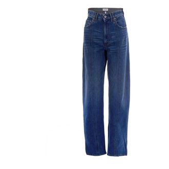 Sportmax Straight Jeans - female - Sportmax - Loose Fit Jeans - Blue - W27 - Jeans
