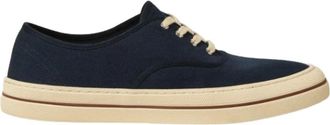 Loro Piana Nantucket Walk Sneaker - Dames - Sneakers - Blauw - 38 1/2 EU - Katoen - Schoenen
