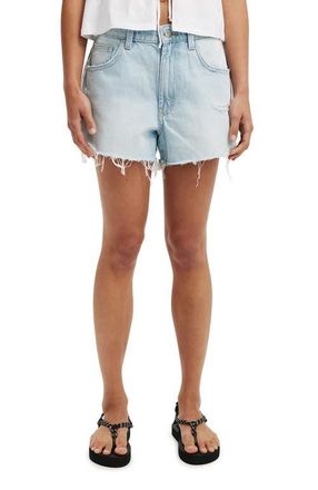 Cotton On Womens Original Denim Short in Sunlight Blue Rip at Nordstrom, Size 12