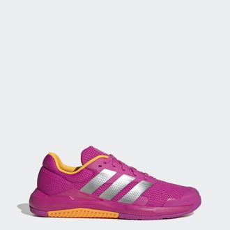 adidas Trainingsschuh ADIDAS PERFORMANCE DROPSET BASE, Damen, Gr. 38,5, semi lucid fuchsia, silber metallic, lucid tangerine, Textil, Schuhe Trainingsschuh