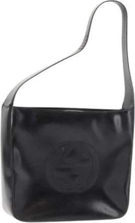 Gucci Pre-owned Coated Canvas Schoudertas - Dames - Vintage Schoudertas - Zwart - ONE Size - Vintage