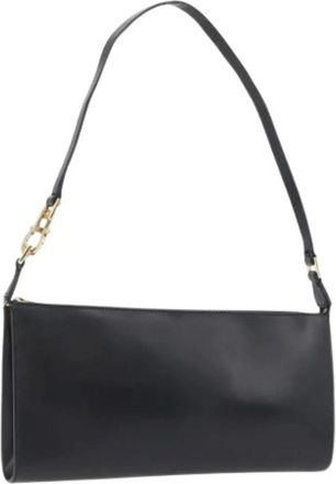 Ferragamo Pre-owned Shoulder Bags, female, Black, Size: ONE SIZE Pre-owned Leather Shoulder Bag