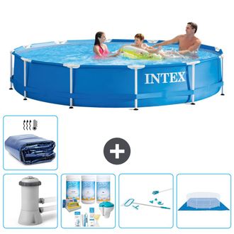 Intex Piscina Con Estructura Redonda - 366x76 Cm - 8-piezas S20482