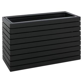 Hhg [nunca Usado] Jardinera Hhg-483, Maceta, Macetero, Bancal Elevado, Rectangular 41 X 63 X 23 Cm, Para Exterior, Madera De Acacia, Con Certificaci&oacute;n Mvg