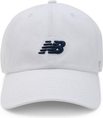 New Balance Unisex 47 Clean Up Hat en Blanco, Sarga de algod&oacute;n, Talla OSZ