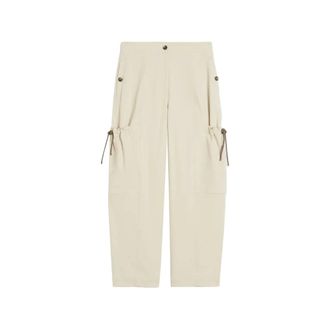 Max Mara Wide Trousers, female, Beige, Size: XS Wide Trousers