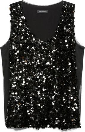 Fiorella Rubino Sleeveless Tops - Dames - Tops zonder mouwen - Zwart - XL - Tule - Tops