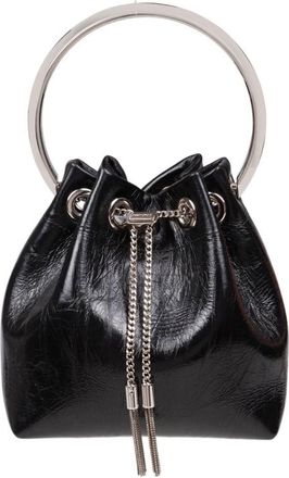 Jimmy Choo London Bon Bon Tzz Patent Leather Bag Color Black