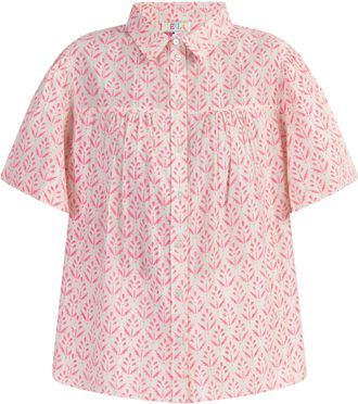 Izia blouse met korte mouwen Dames neonroze