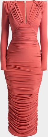 Zhivago Were Not Us Ruched Midi Dress