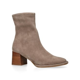 Steve Madden Womens Suede Nextstep Taupe Boots - Size UK 6
