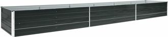 vidaXL Vidaxl - Garden Raised Bed Galvanised Steel 480x80x45 cm Anthracite