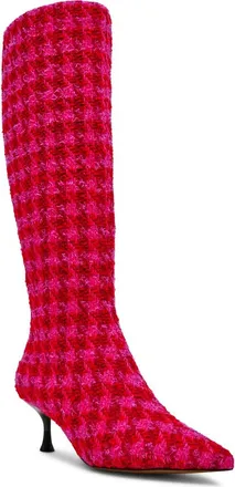 Betsey Johnson Maxxine Knee High Boot in Fuchsia Multi at Nordstrom, Size 7.5