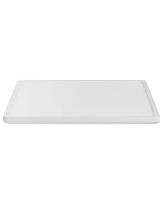 Beliani Pannello Luminoso Led Quadrato Plafoniera A Filo Soffitto Con Telecomando 42 Cm Bianco Tivora