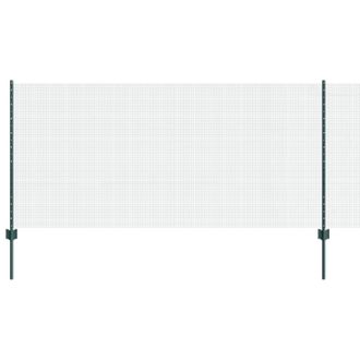 Berkfield Home Welded Wire Fence with 44 U Posts Green 1x100 m Steel