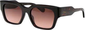 Chlo&eacute; Womens Sunglasses Ch0190s Havana-Copper Acetate Havana-Havana-Copper Havana/havana/copper
