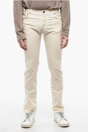 Corneliani ID Regular Waist Cotton Stretch 5 Pockets Pants with 4-Butto size 32