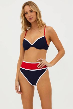 Beach Riot Carlotta Bottom In Americana Colorblock