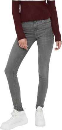 Tommy Hilfiger Nora Skinny Jeans - Dames - Jeans - Grijs - Maat: W25 Katoen