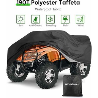 OEM Funda Exterior Para Quad 190t, Lona Protectora Para Autocaravana, Impermeable, Resistente Al Viento Y A Los Rayos Uv, 256 X 110 X 120 Cm --crezuo