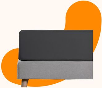 Emma Bed Linen Fitted Sheet Percale 200 TC 135x190 Plain