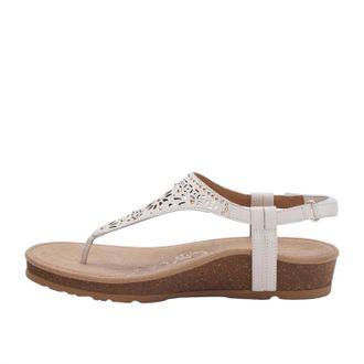 Aetrex Womens Evelyn Sandals In Ivory