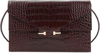 Tom Ford Maroon Aube Small Crossbody Bag