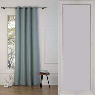 Febronie Cortina con ojales algod&oacute;n 140x260 verde celad&oacute;n