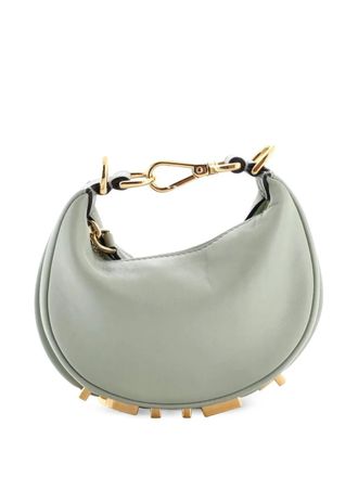 Fendi Fendigraphy Bag Leather Nano hobo bag - Verde