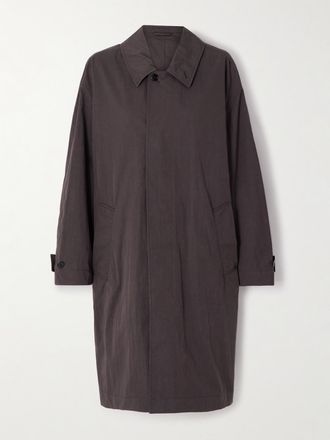Christophe Lemaire Trench In Misto Cotone - Marrone