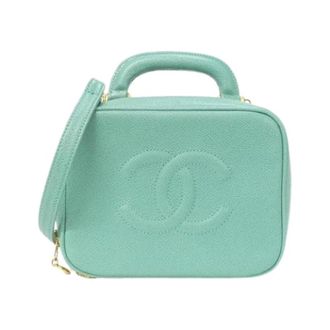 Chanel Pre-owned Vintage Mini Handtas - Dames - Vintage Mini Tas - Groen - ONE Size - Leer - Vintage